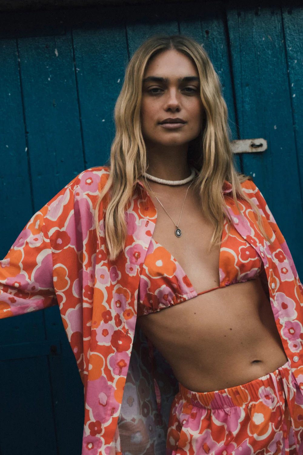 Top Sandy Bikini Geometric Flowers