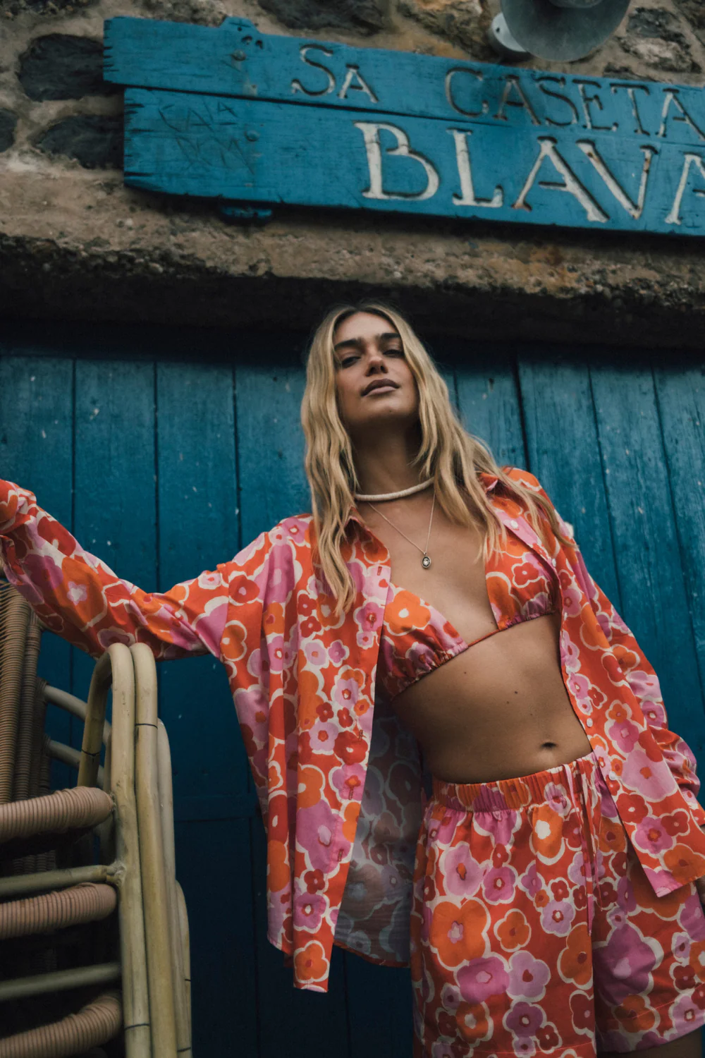 Top Sandy Bikini Geometric Flowers - Image 3